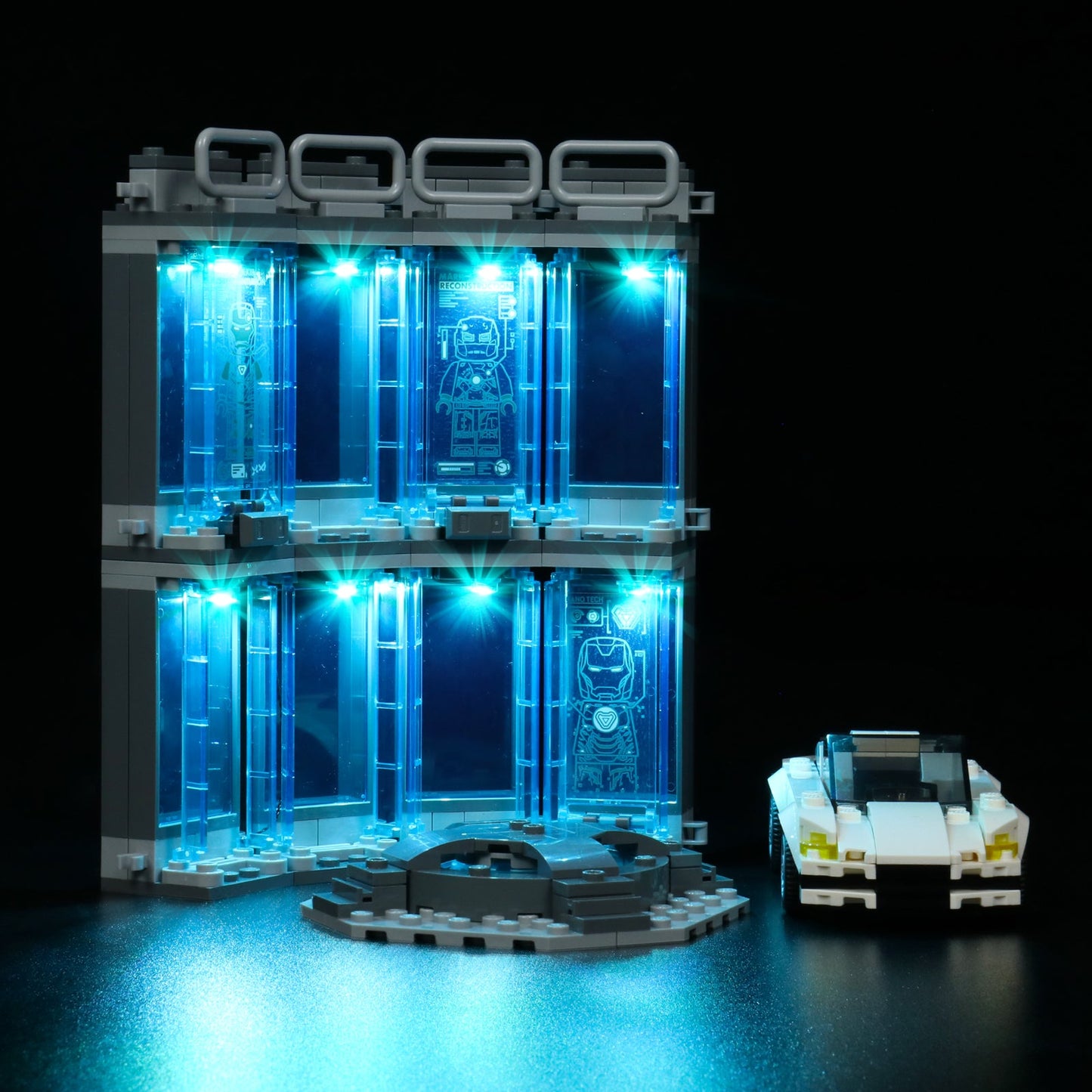Light Kit For Iron Man Armory 76216