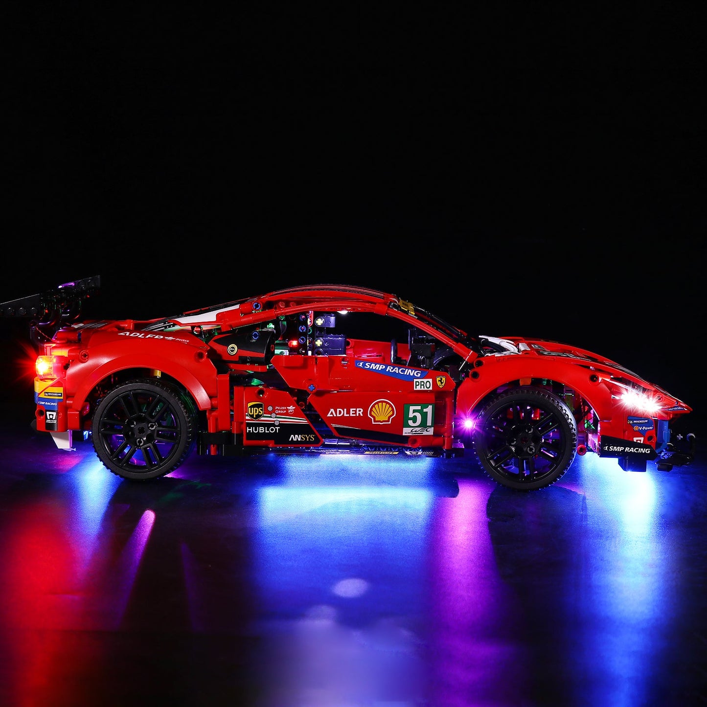 Light Kit for LEGO Ferrari 488 GTE “AF Corse #51” 42125