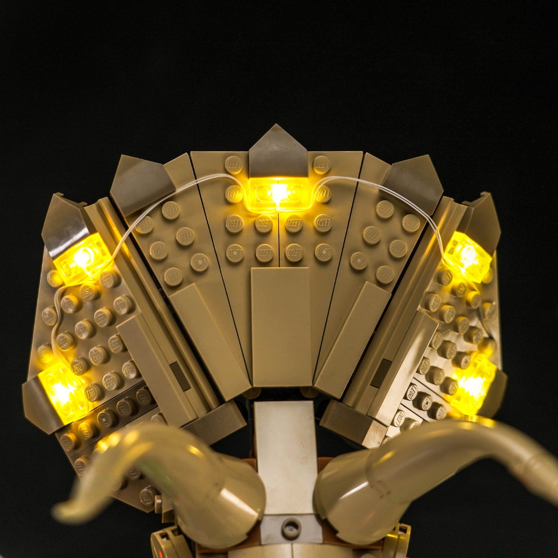 Light Kit for LEGO Jurassic World Dinosaur Fossils: Triceratops Skull 76969
