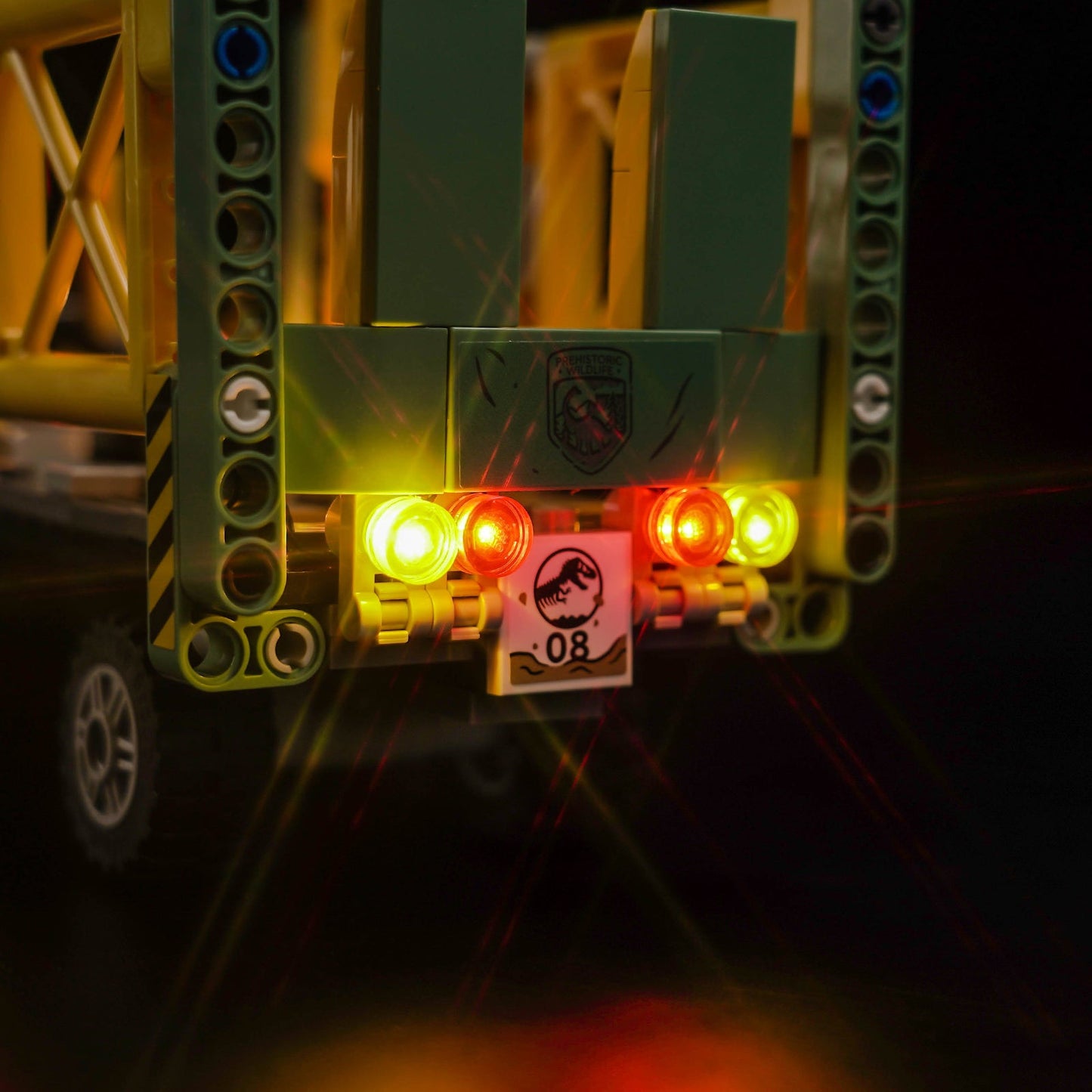 Light Kit for LEGO Dinosaur Missions: Allosaurus Transport Truck 76966