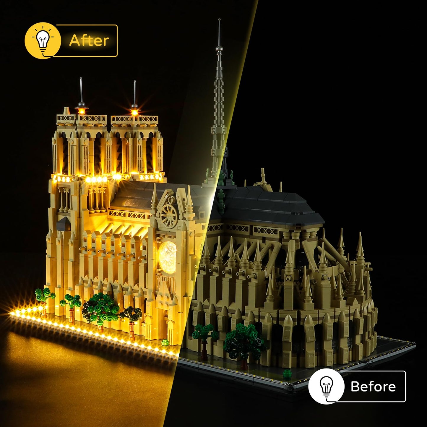 Light Kit For Notre-Dame de Paris 21061