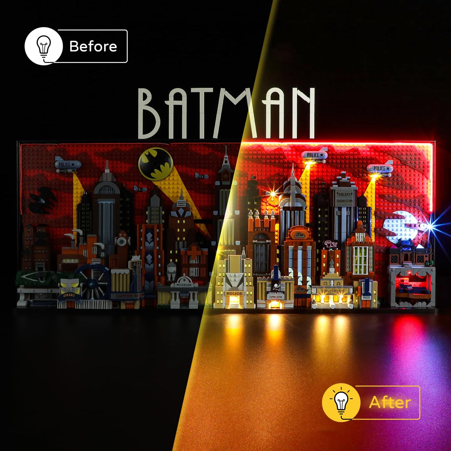 Light Kit For Batman: The Animated Series Gotham City 76271