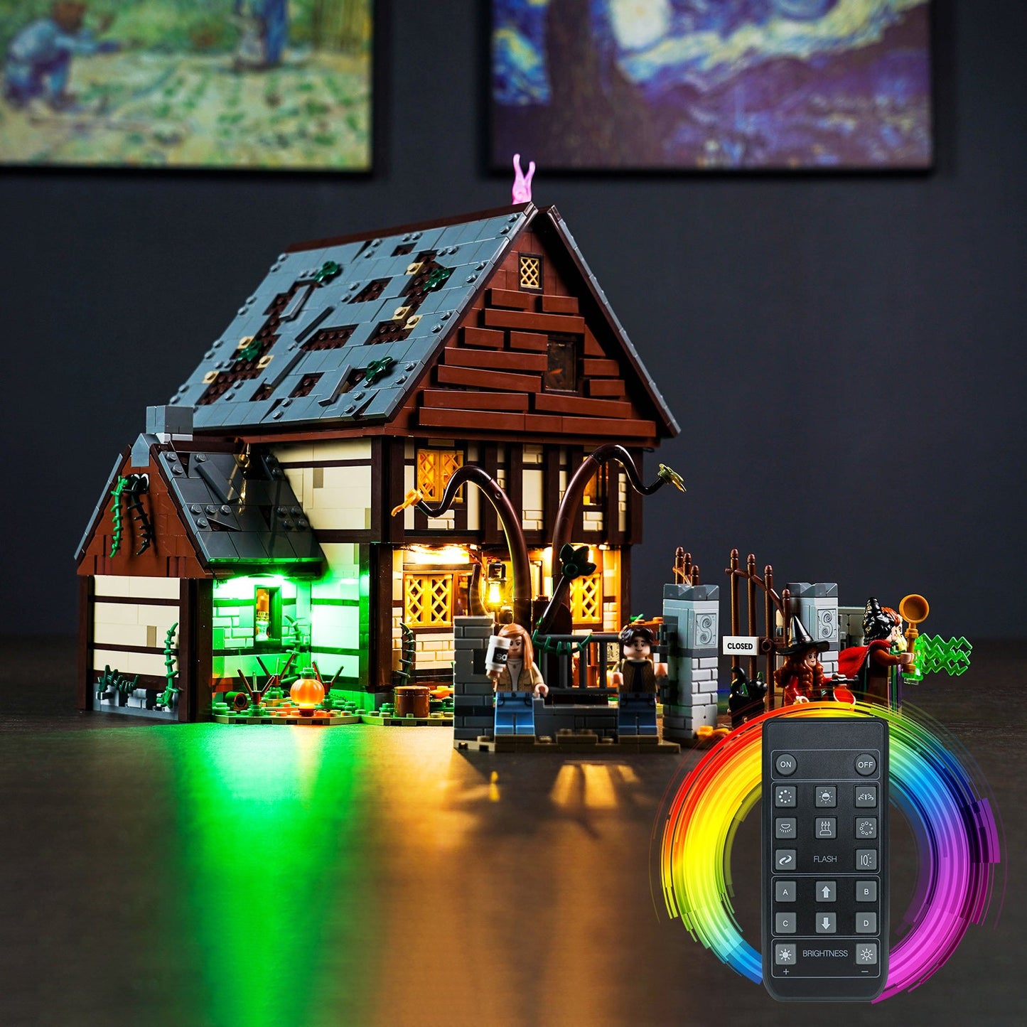 Light Kit For LEGO Disney Hocus Pocus: The Sanderson Sisters' Cottage 21341