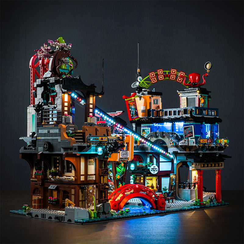 Light Kit For LEGO NINJAGO City Markets 71799
