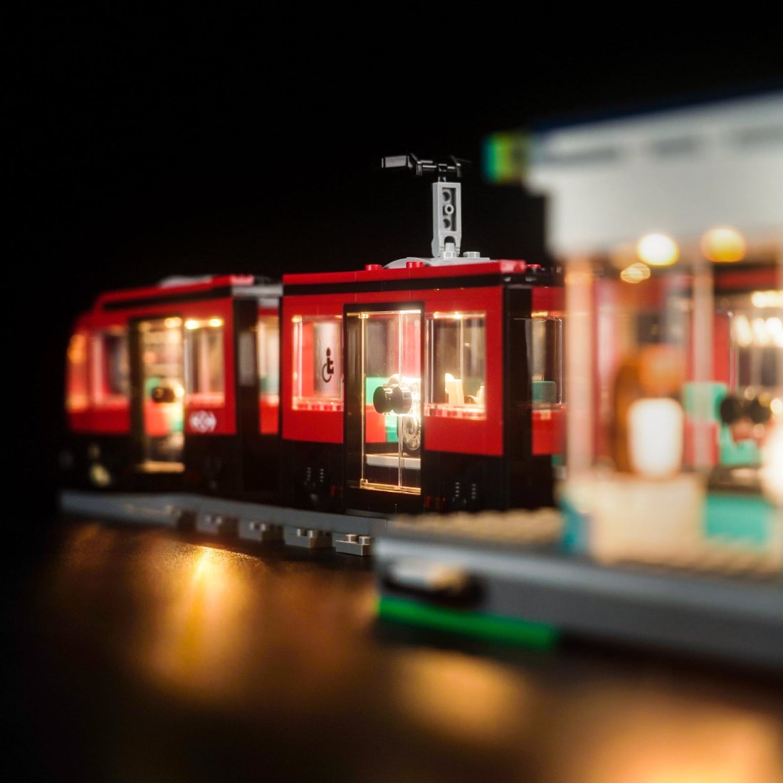 Light Kit for LEGO City Downtown Streetcar and Station 60423