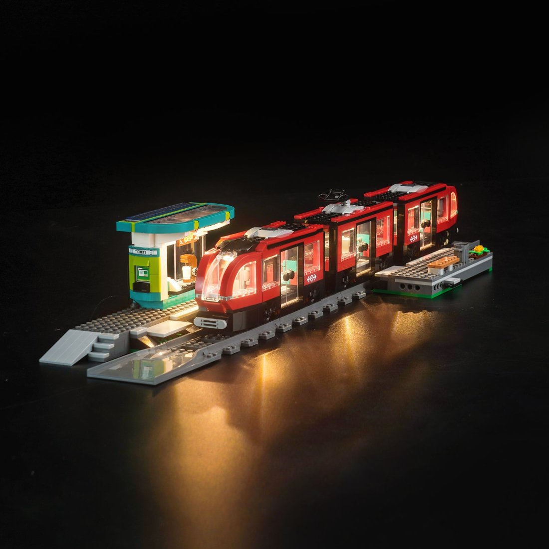 Light Kit for LEGO City Downtown Streetcar and Station 60423