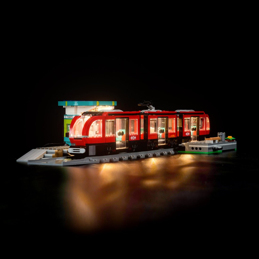 Light Kit for LEGO City Downtown Streetcar and Station 60423