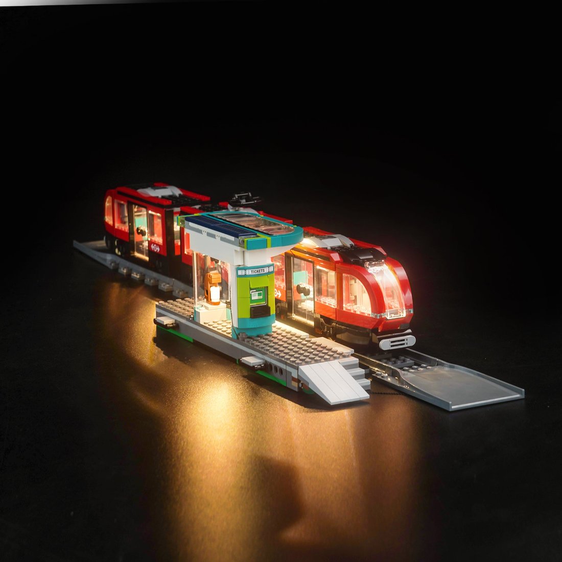 Light Kit for LEGO City Downtown Streetcar and Station 60423