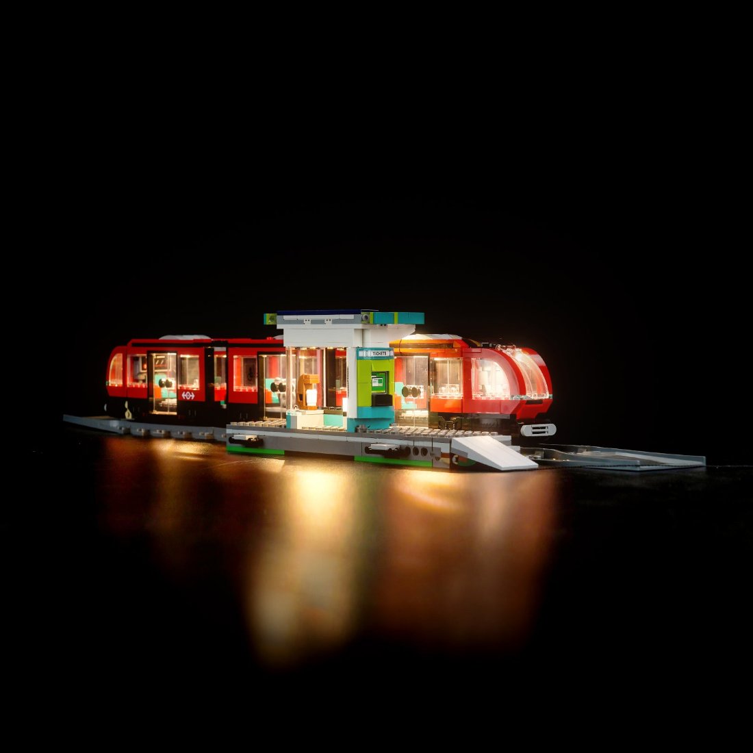 Light Kit for LEGO City Downtown Streetcar and Station 60423