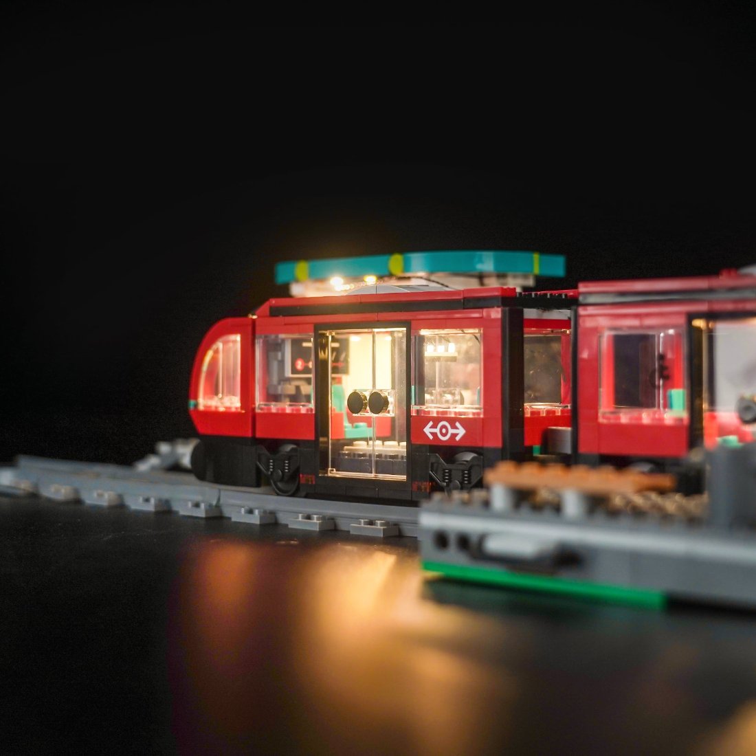Light Kit for LEGO City Downtown Streetcar and Station 60423