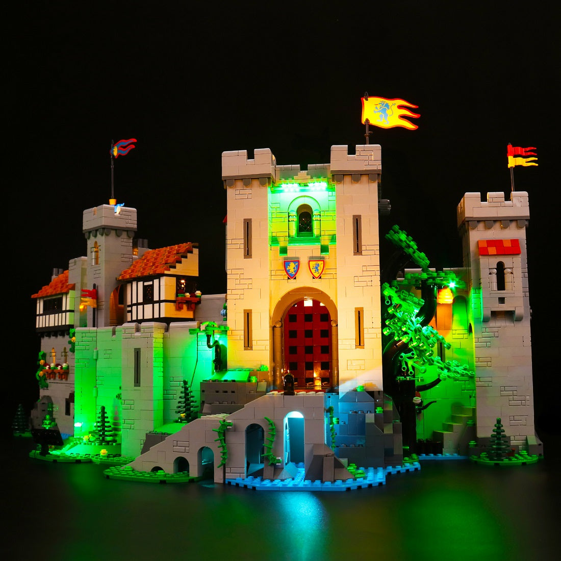 Light Kit for LEGO Icons Lion Knights' Castle 10305 Remote Control Version