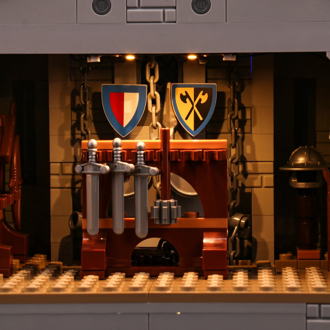 Light Kit for LEGO Icons Lion Knights' Castle 10305 Remote Control Version