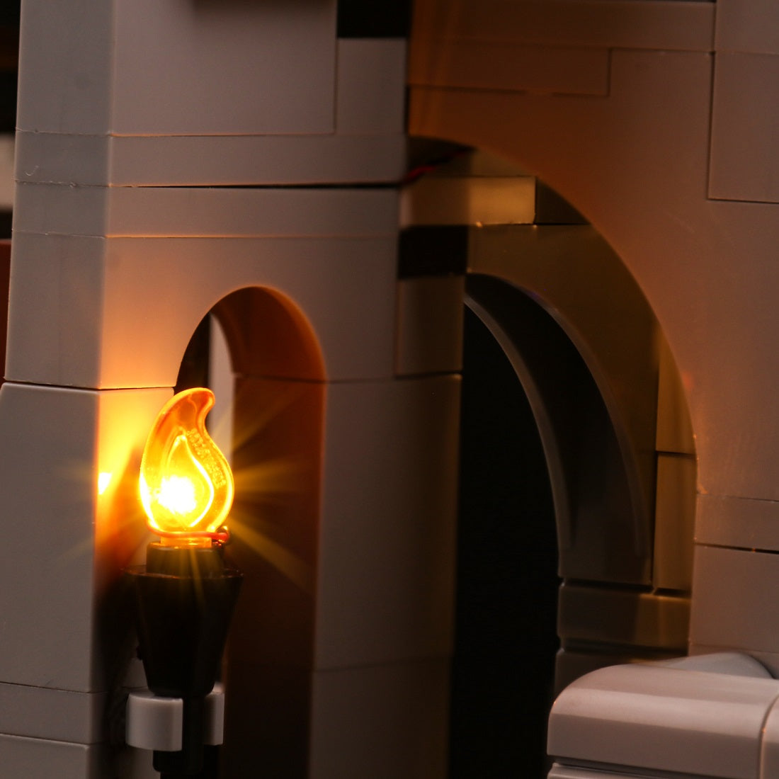 Light Kit for LEGO Icons Lion Knights' Castle 10305 Remote Control Version