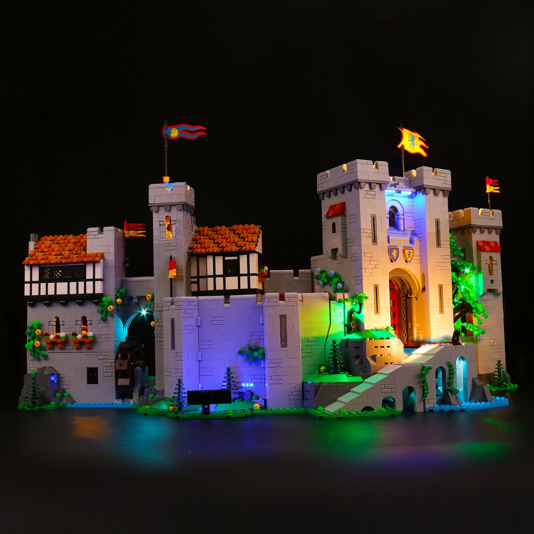 Light Kit for LEGO Icons Lion Knights' Castle 10305 Remote Control Version