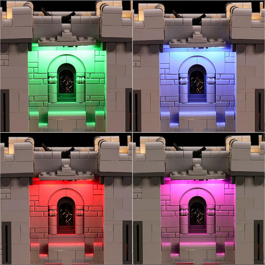 Light Kit for LEGO Icons Lion Knights' Castle 10305 Remote Control Version