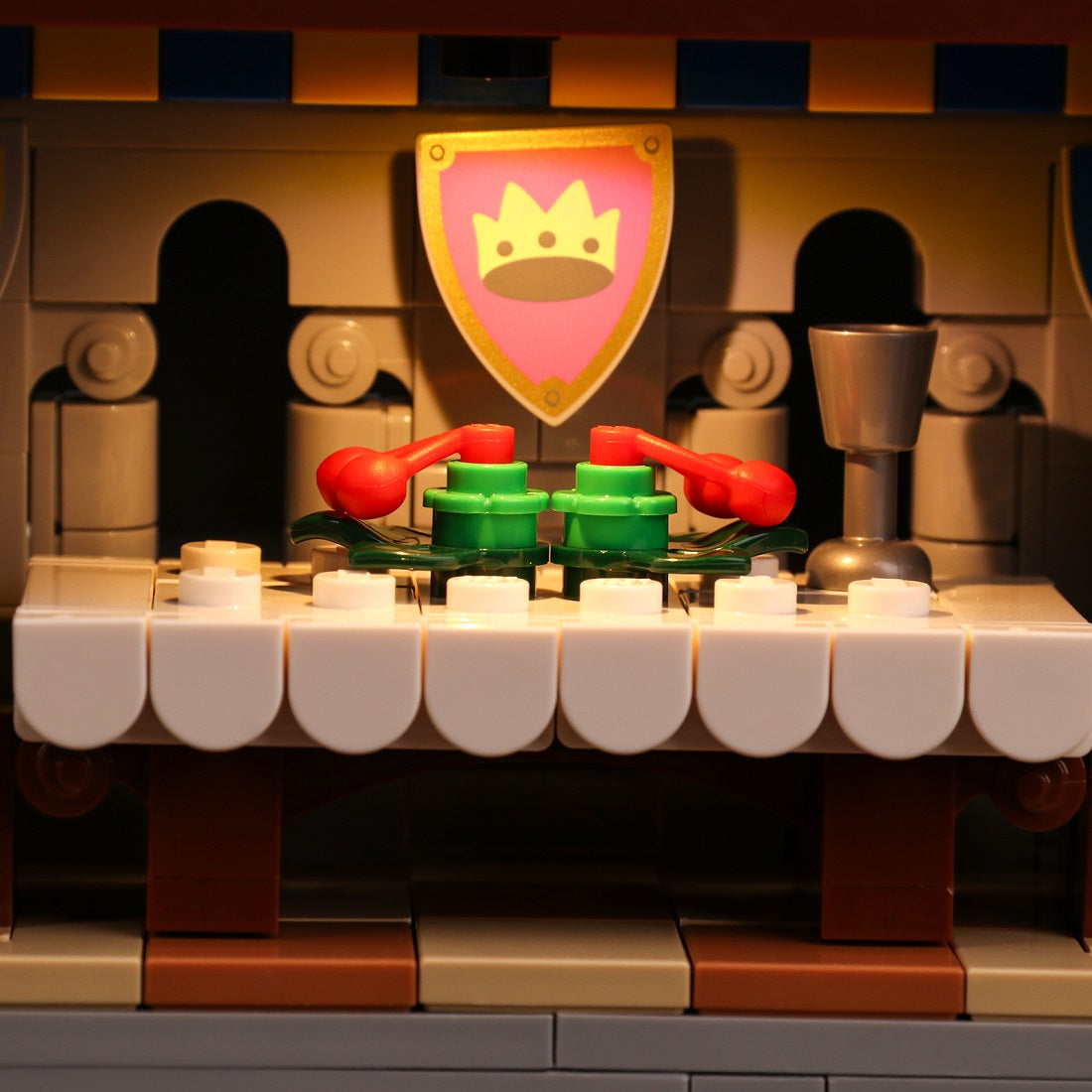 Light Kit for LEGO Icons Lion Knights' Castle 10305 Remote Control Version