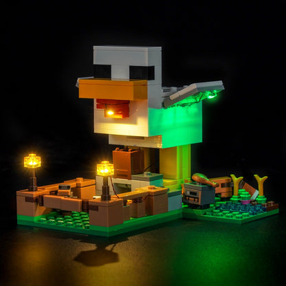 Light Kit for LEGO Minecraft Chicken Farm 21585