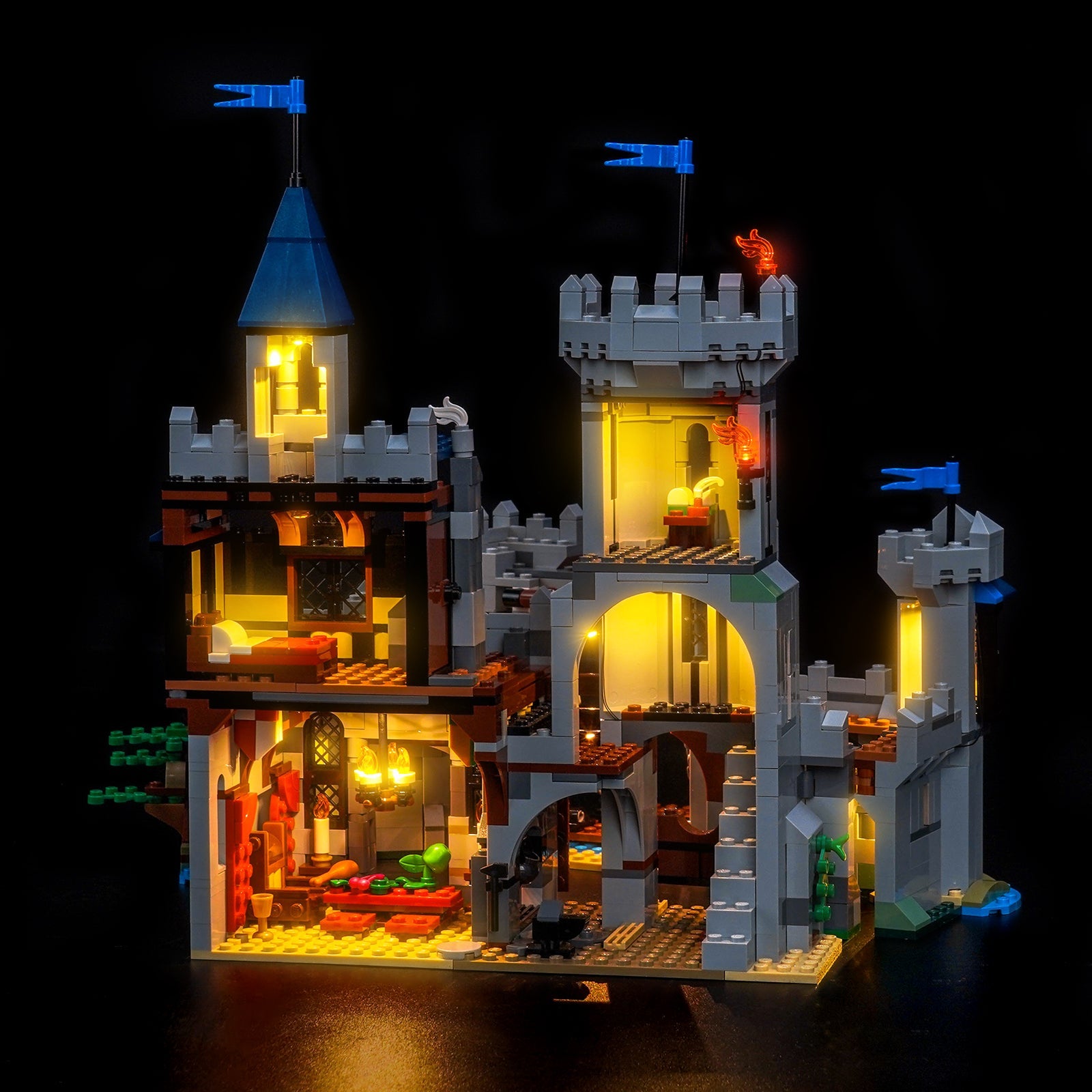 Light Kit for LEGO Creator 3-in-1 Medieval Horse Knight Castle 31168