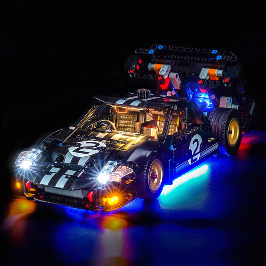 Light Kit for LEGO Technic 1966 Ford GT40 MKII Race Car 42223