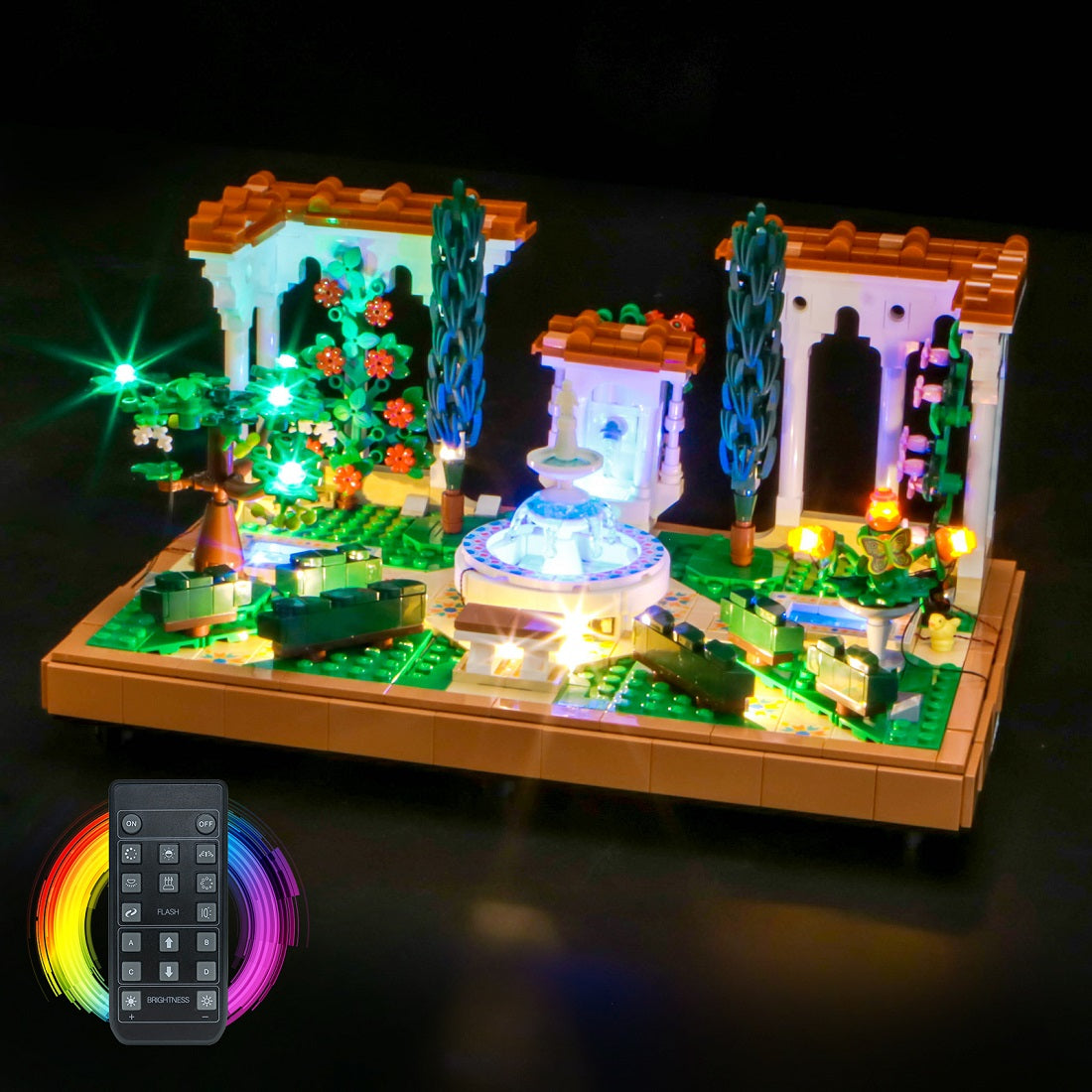 Light Kit for LEGO Icons Fountain Garden 10359