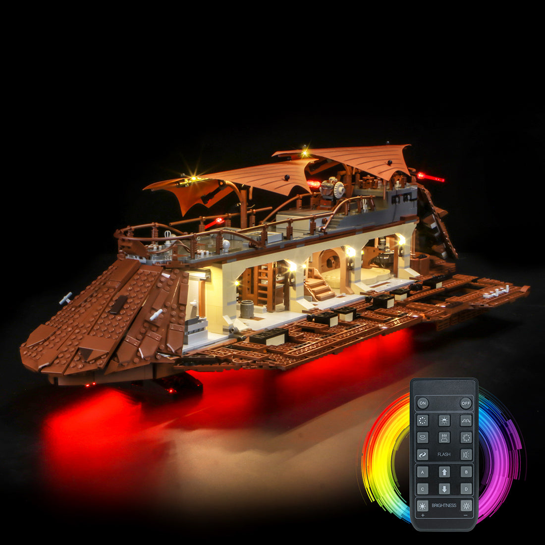 Light Kit for LEGO Star Wars Jabba's Sail Barge 75397