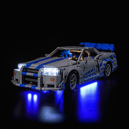 Light Kit for LEGO Technic 2 Fast 2 Furious Nissan Skyline GT-R (R34) Car 42210