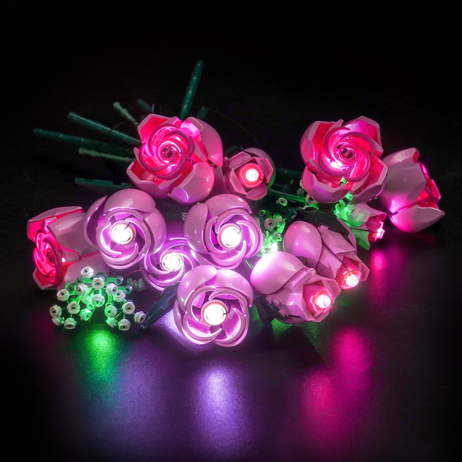 Light Kit for LEGO The Botanical Collection Bouquet of Pink Roses 10374