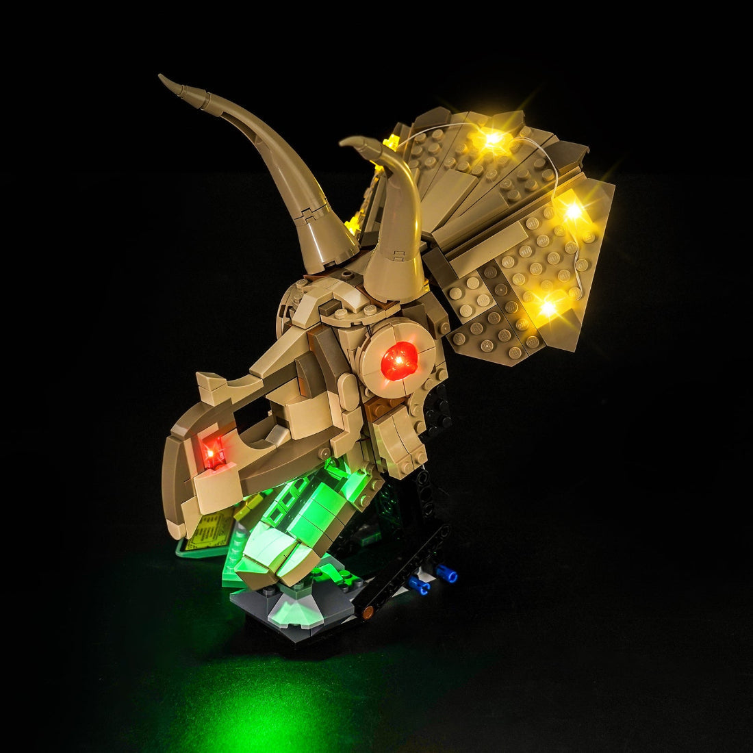 Light Kit for LEGO Jurassic World Dinosaur Fossils: Triceratops Skull 76969