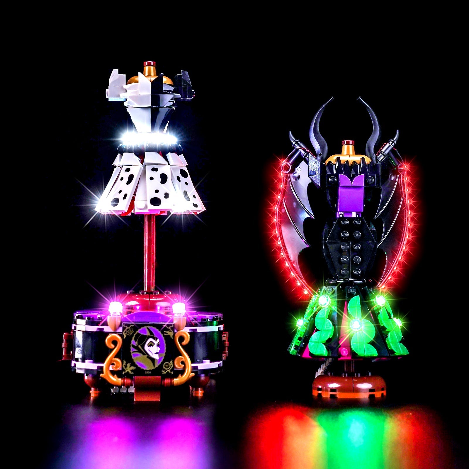 Light Kit for LEGO Disney Maleficent's and Cruella De Vil's Dresses 43262