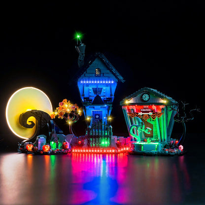 Light Kit for LEGO Ideas Disney Tim Burton's The Nightmare Before Christmas 21351 Plus Version