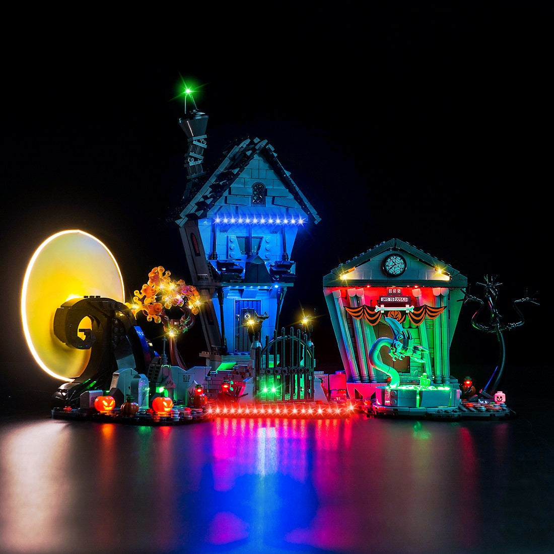 Light Kit for LEGO Ideas Disney Tim Burton's The Nightmare Before Christmas 21351 Plus Version