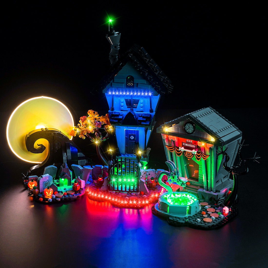 Light Kit for LEGO Ideas Disney Tim Burton's The Nightmare Before Christmas 21351 Plus Version