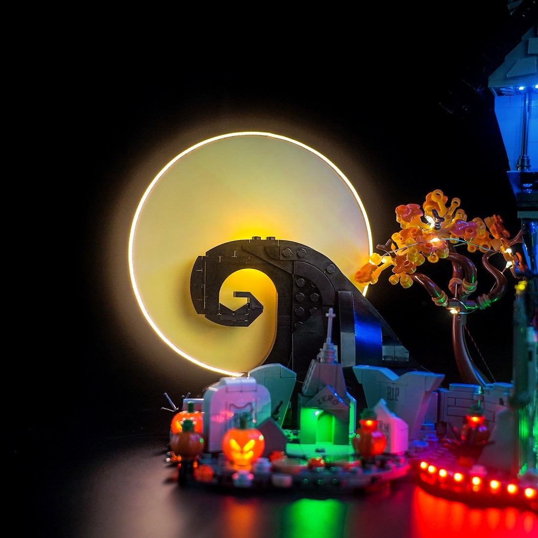 Light Kit for LEGO Ideas Disney Tim Burton's The Nightmare Before Christmas 21351 Plus Version