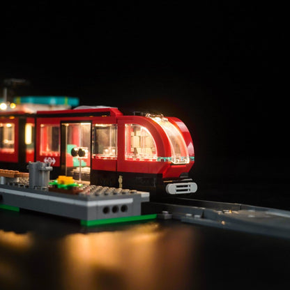 Light Kit for LEGO City Downtown Streetcar and Station 60423