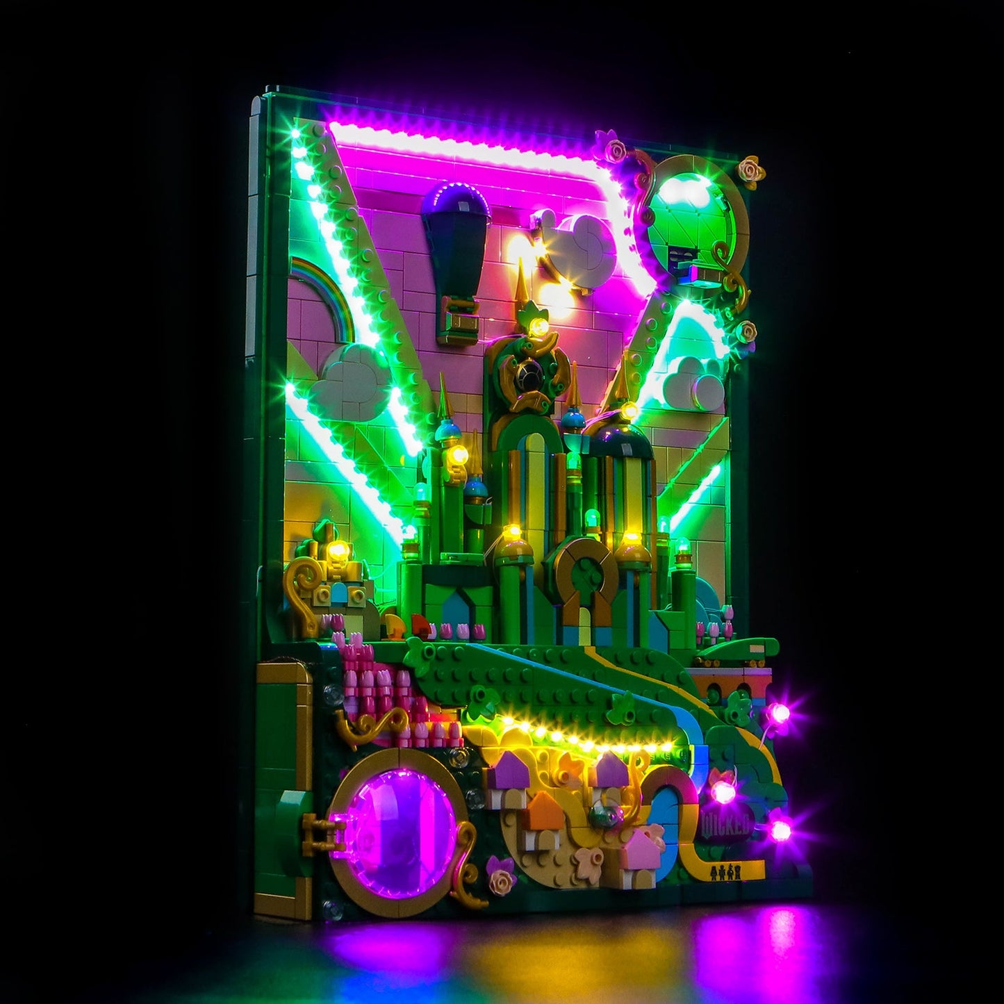 light-kit-for-lego-wicked-emerald-city-wall-art-75685-2