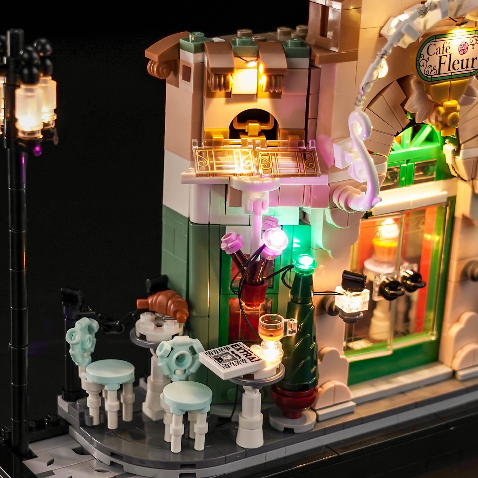 Light Kit for LEGO Icons French Café 10362