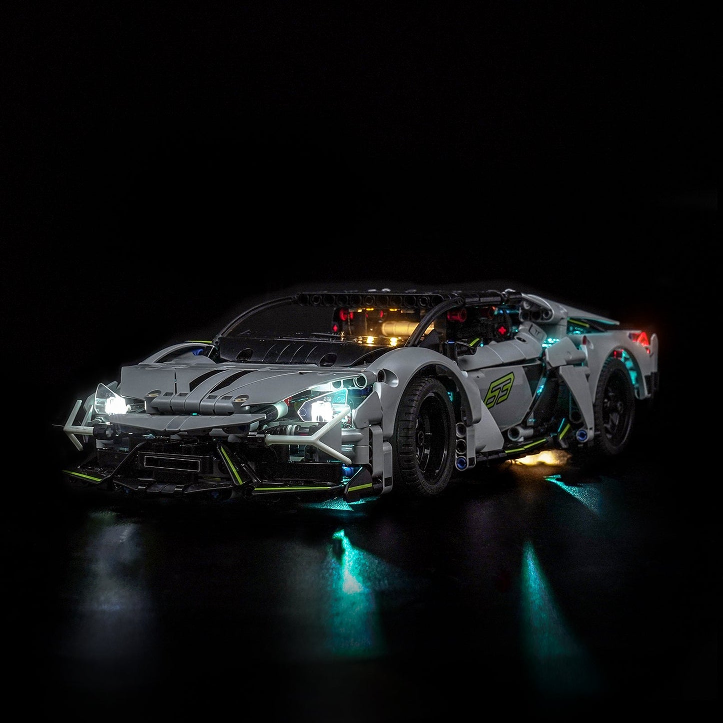 Light Kit for LEGO Technic Lamborghini Revuelto Super Sports Car 42214