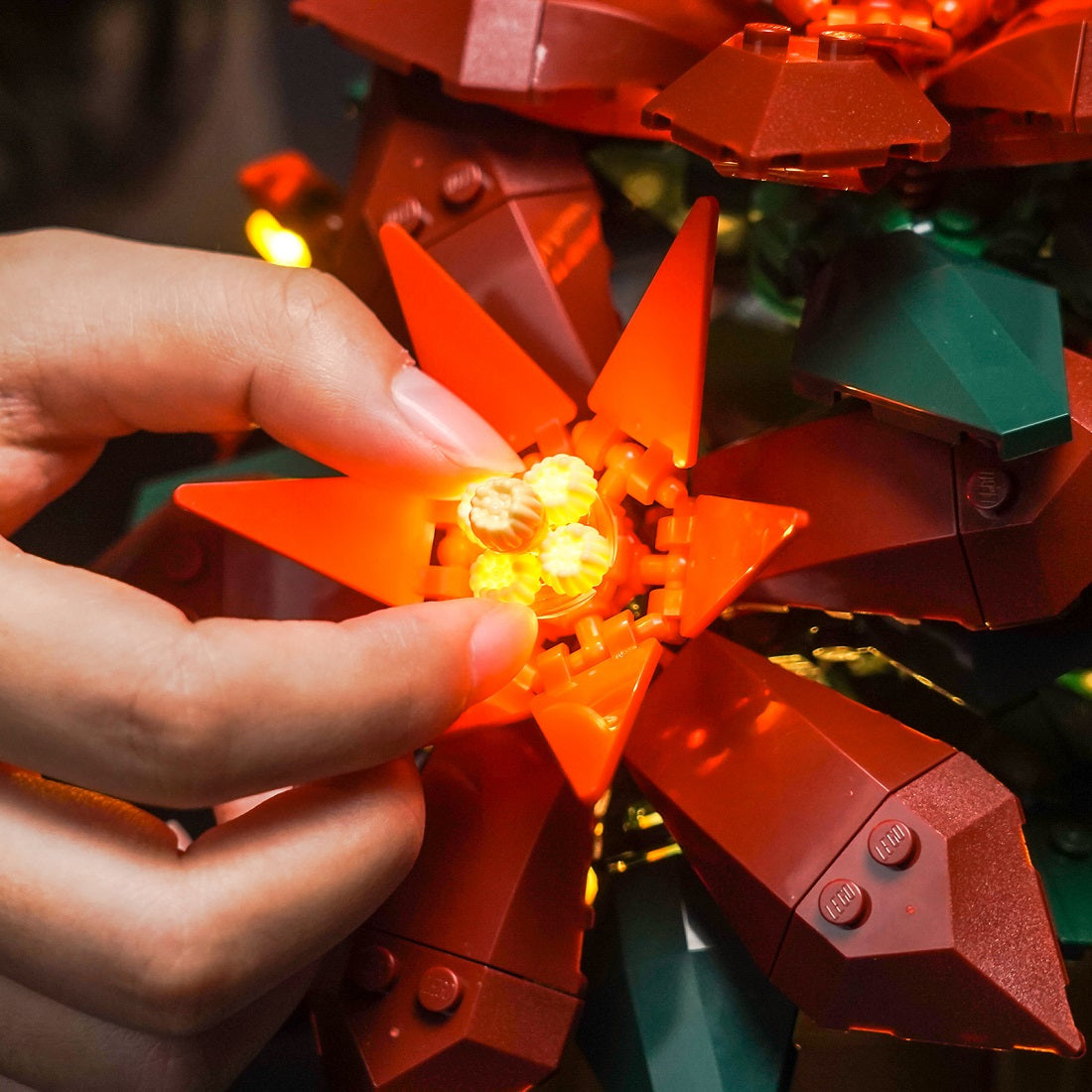 Light Kit for LEGO Icons Poinsettia 10370