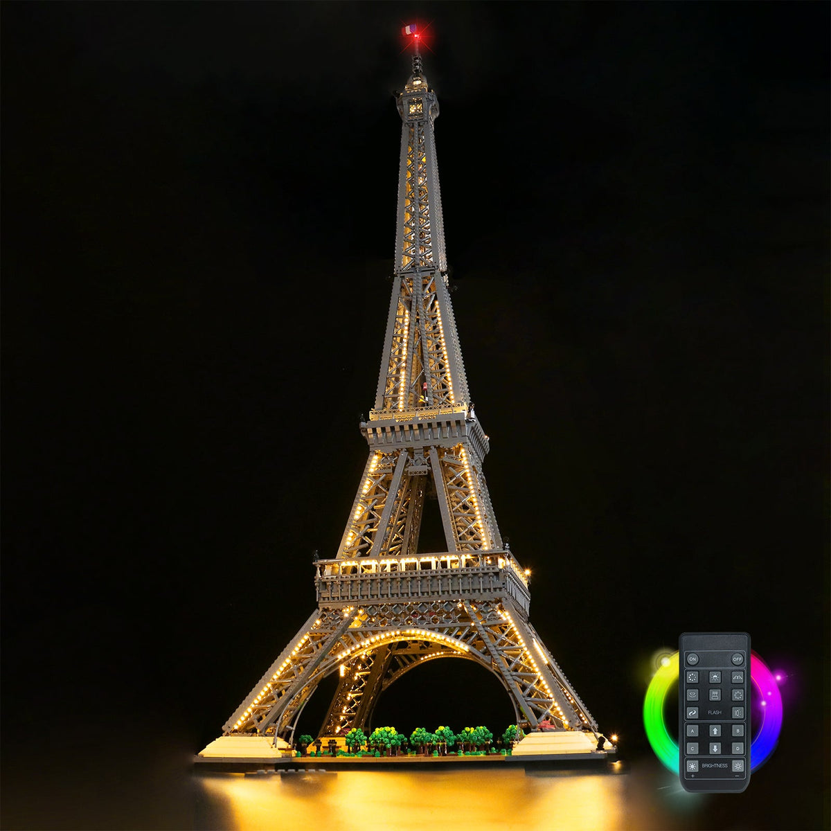 Light Kit For Eiffel Tower 10307 With Remote Control