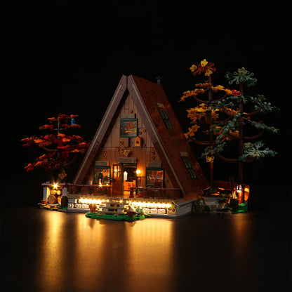 BRIKSMAX Kit di illuminazione a LED per cabina LEGO-21338 A-Frame - Compatibile con il modello Lego Ideas Building Blocks - Set Lego non incluso BRIKSMAX Kit di illuminazione a LED per cabina LEGO-21338 A-Frame - Compatibile con il modello Lego Ideas Building Blocks - Set Lego non incluso