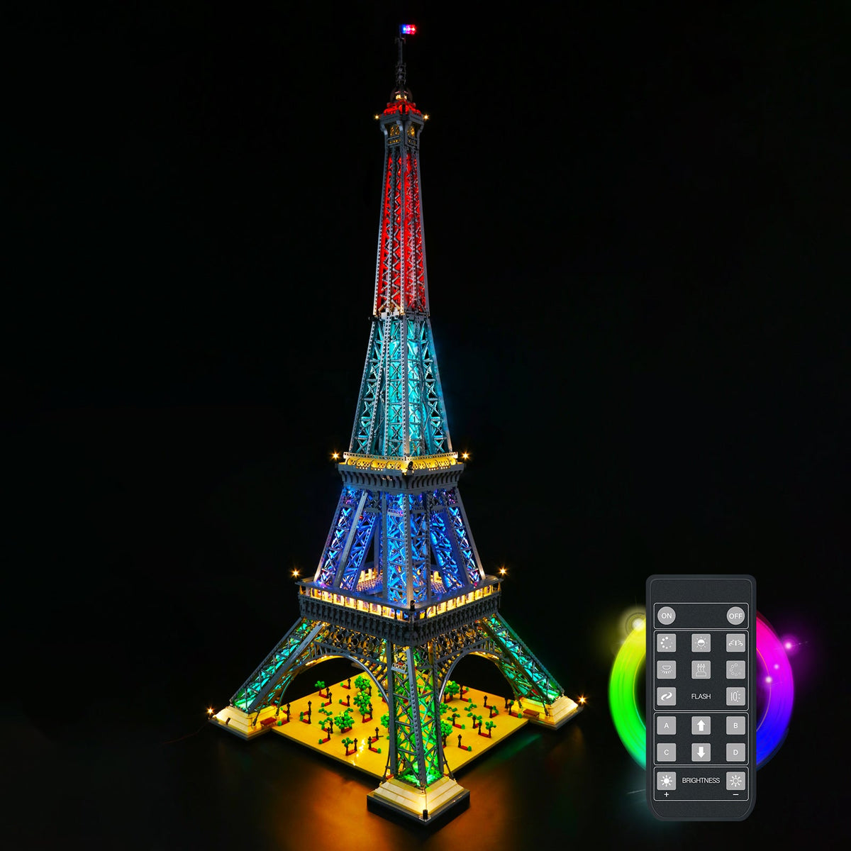 Light Kit For Eiffel Tower 10307 With Remote Control